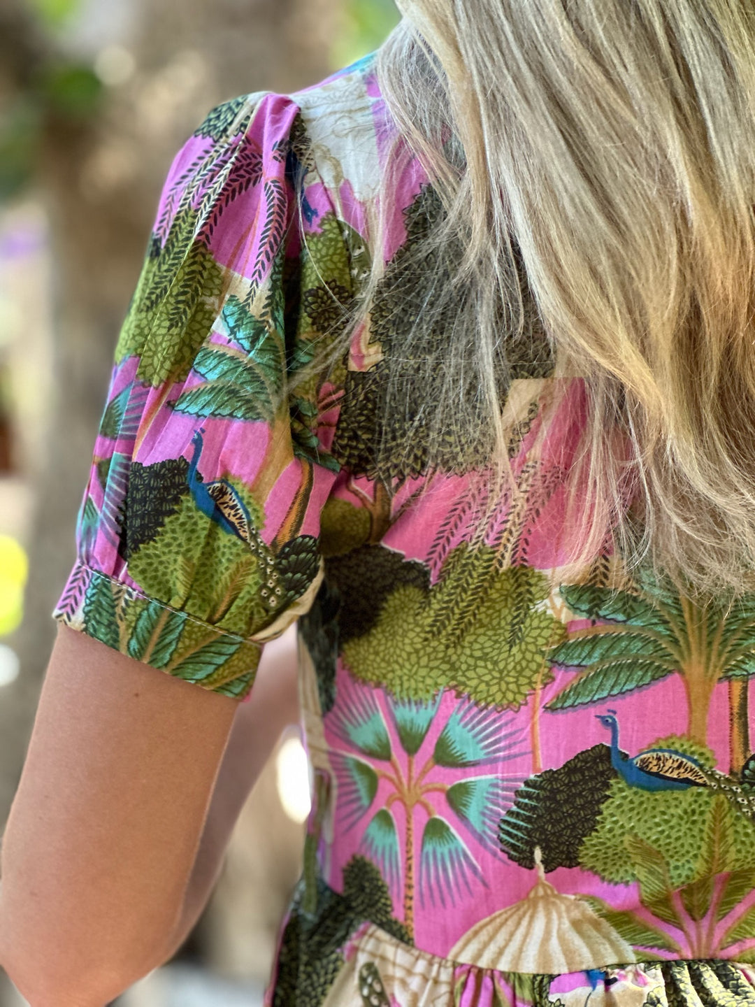 Georgia Dress Vibrant Peacock