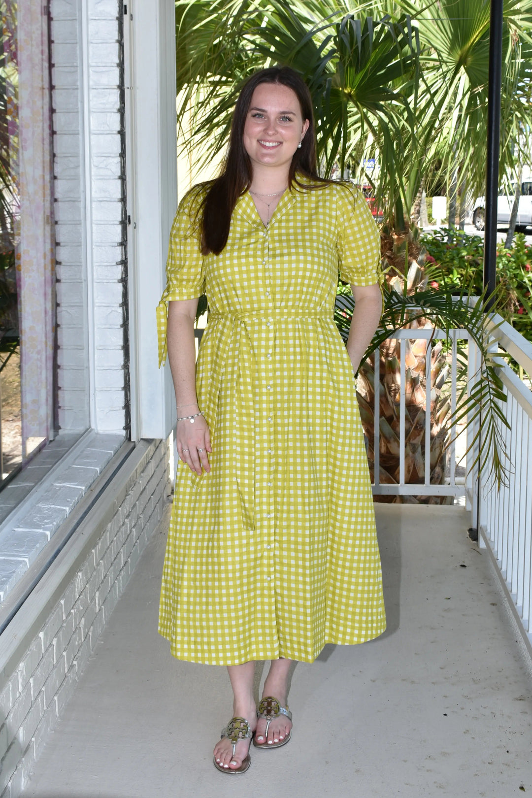 Alexandra Dress Citron Check