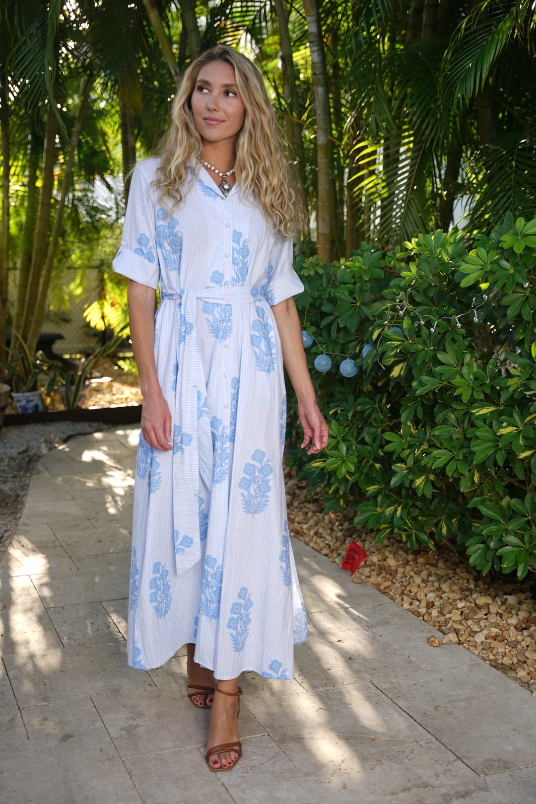 Bali Dress 2DDK Bouquet Blue