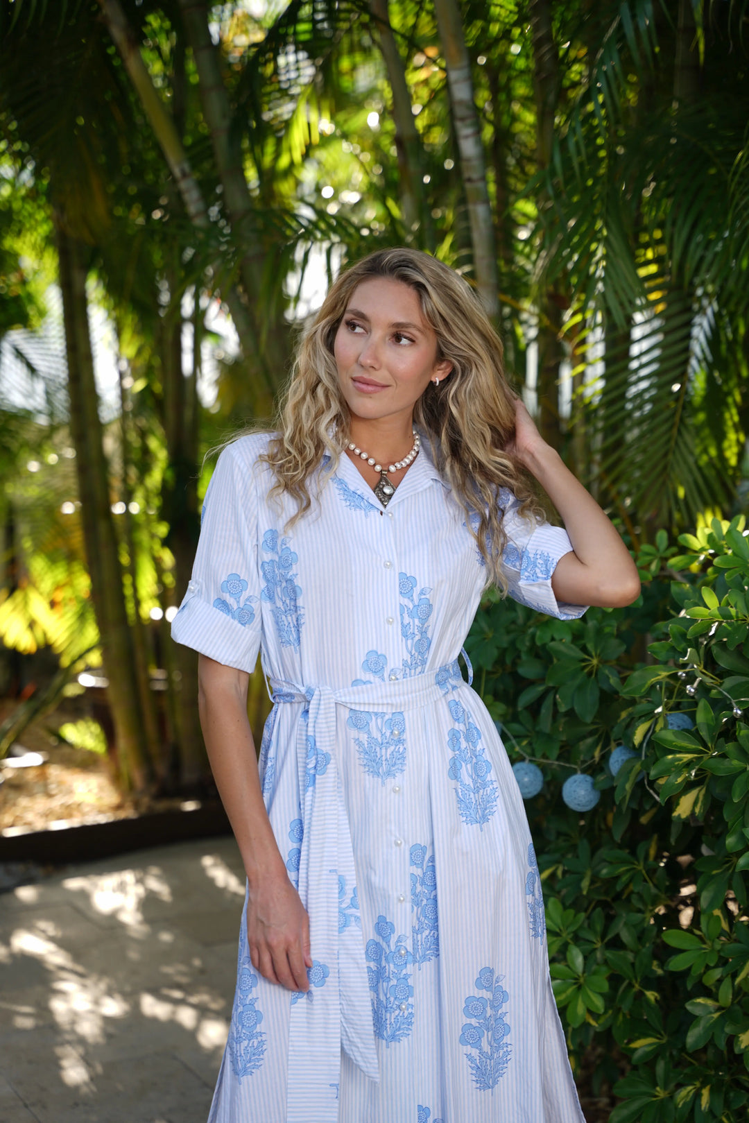 Bali Dress 2DDK Bouquet Blue