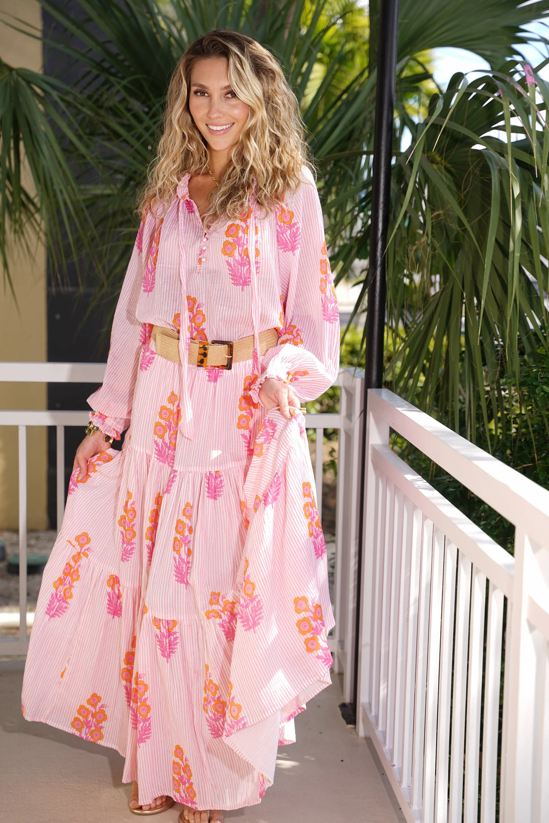 Bobbi Top Bouquet Pink