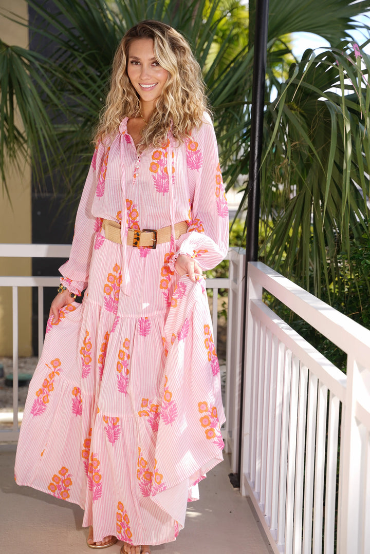 Bobbi Top Bouquet Pink