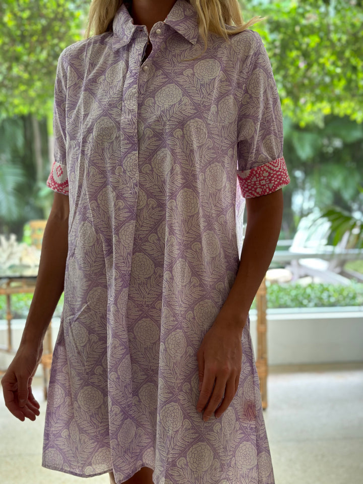 Amelia Dress Hydrangea Purple