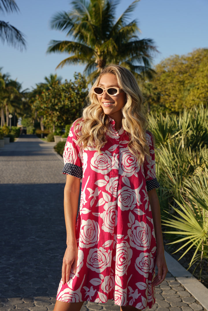 Charlotte Dress Pink Rose