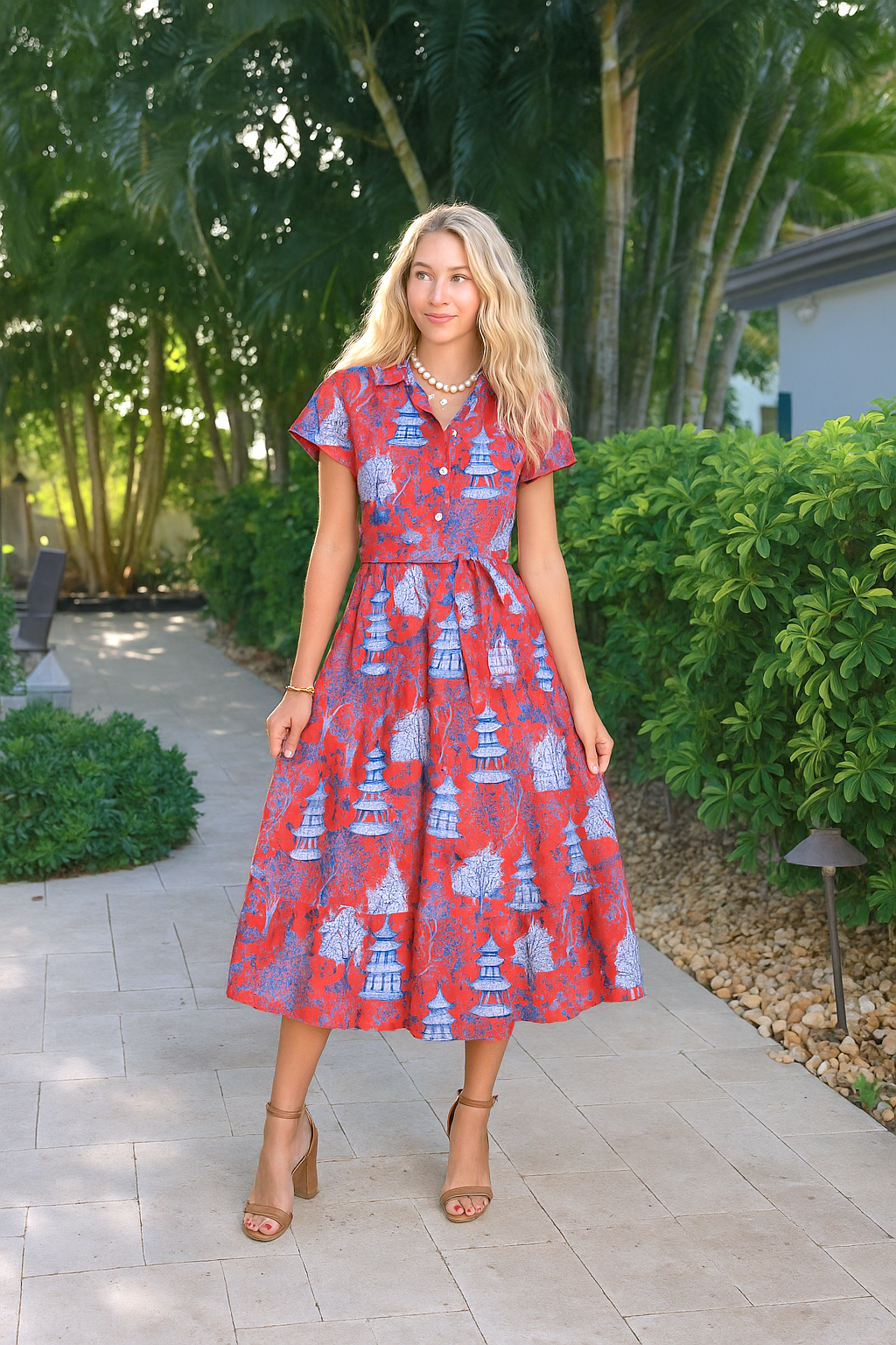 Kristina Dress Shanghai Red