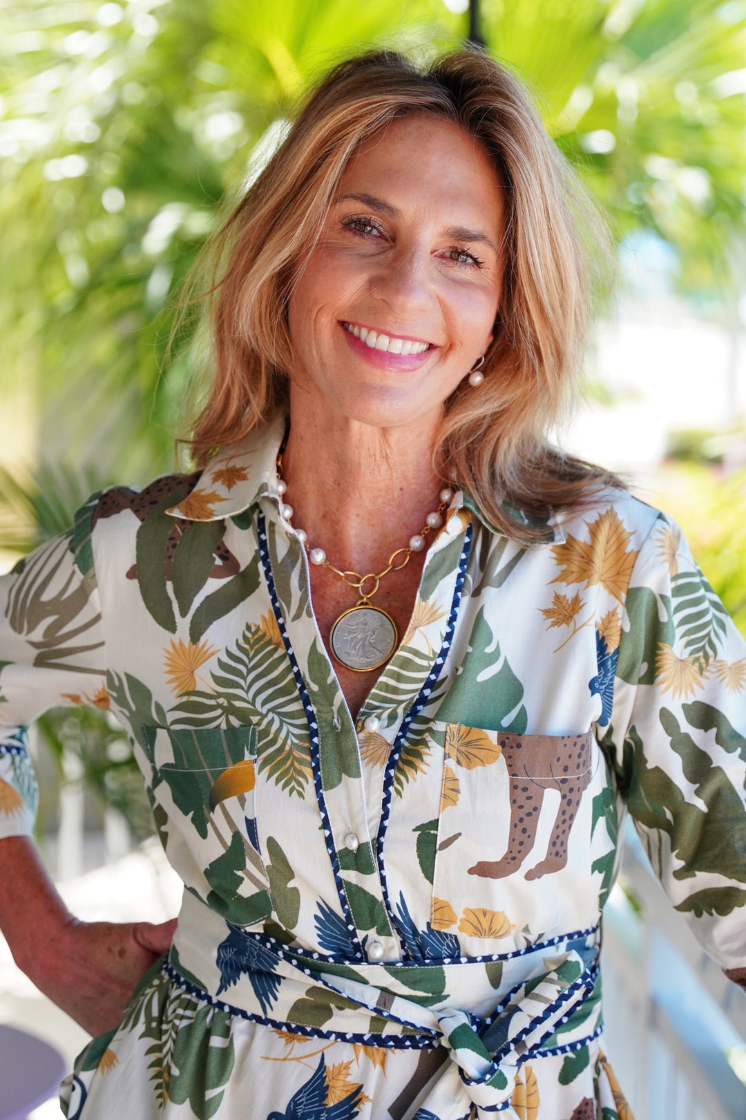 Scarlett Necklace Pearl Coin