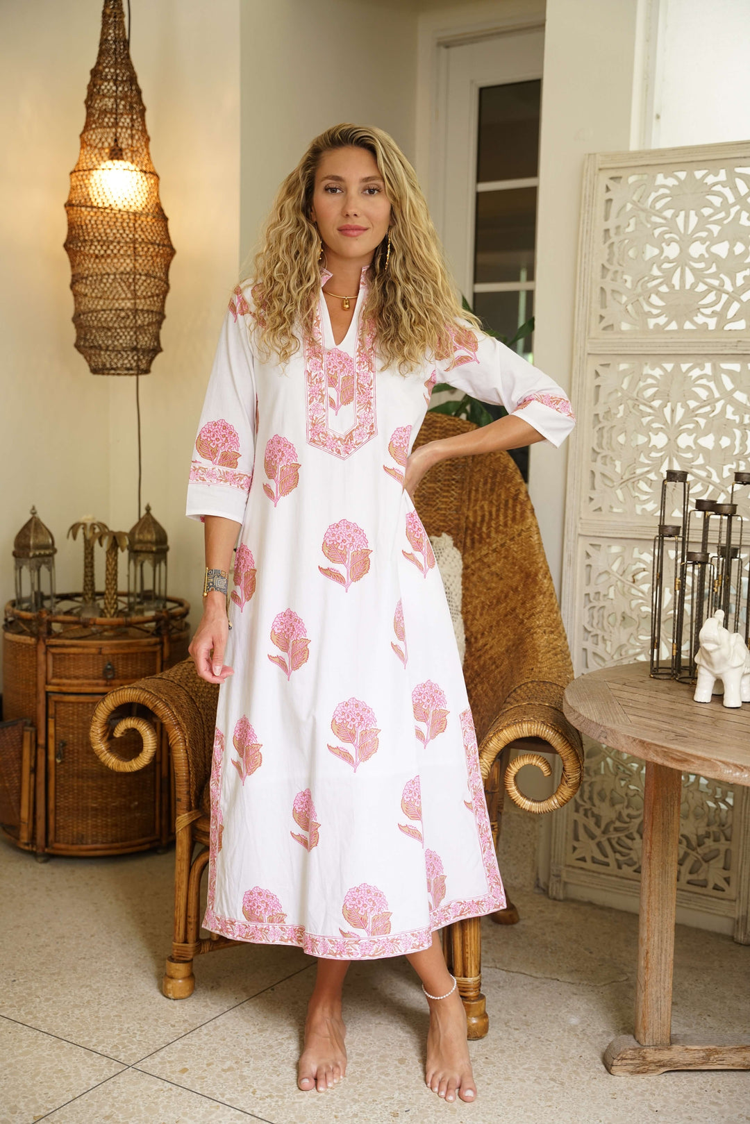 Darviny Kaftan Hydrangea Pink