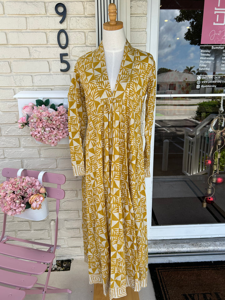 Karolina Dress Mustard
