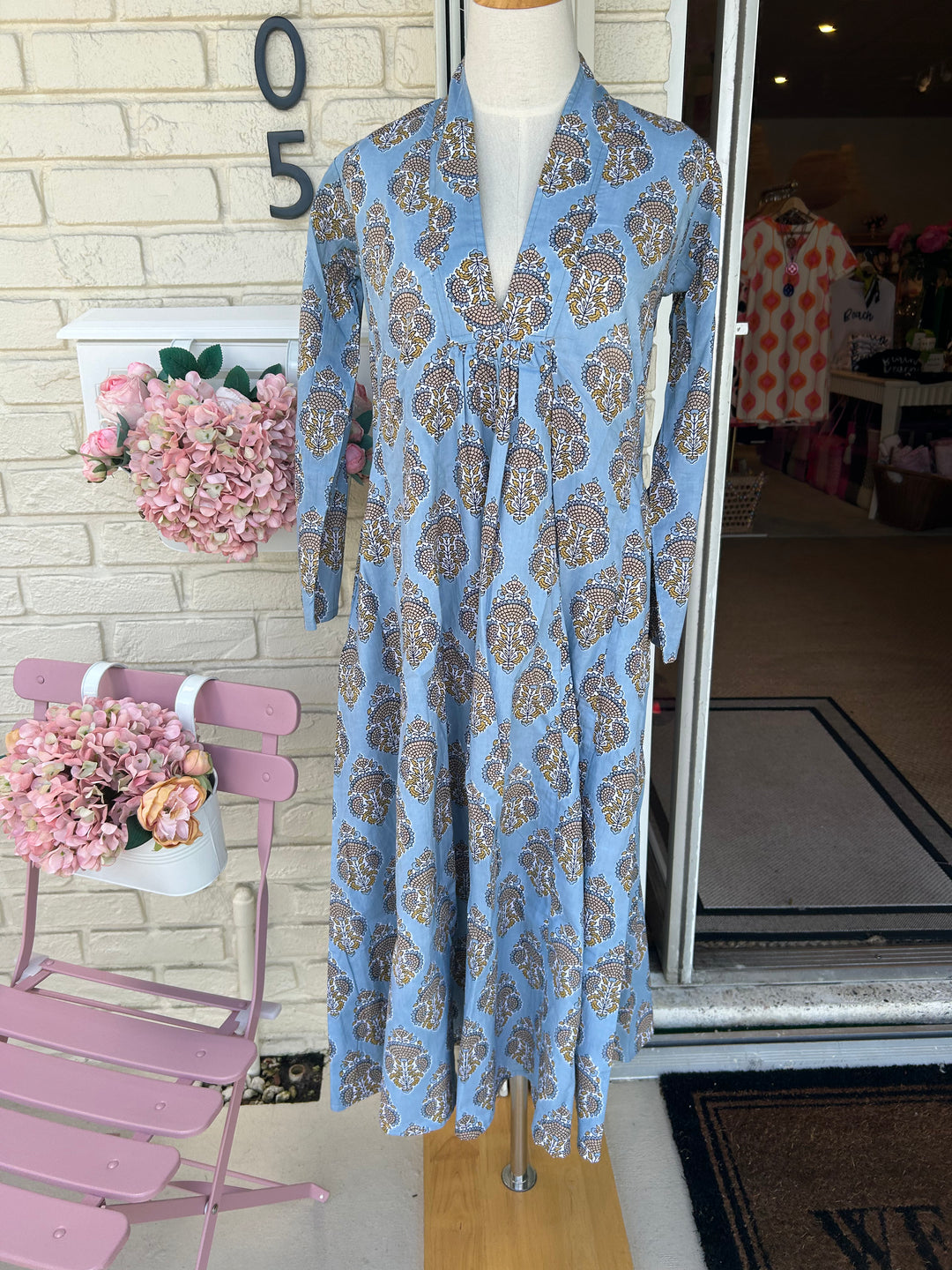 Karolina Dress Bahama Blue
