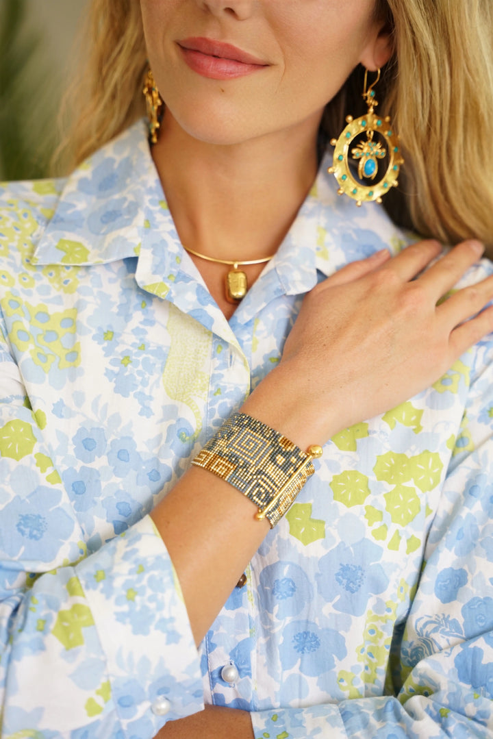 June Dress Brazil Blue