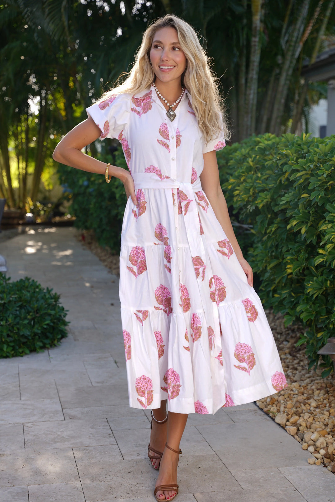 Kristina Dress Hydrangea Pink