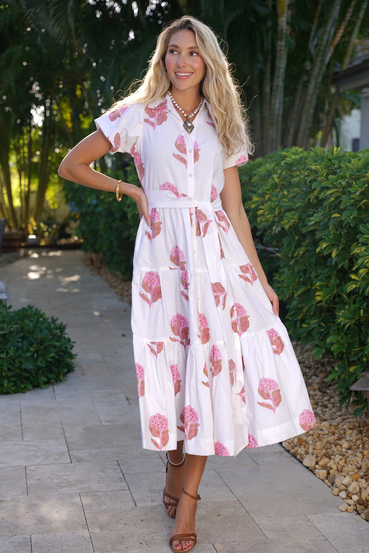 Kristina Dress Hydrangea Pink