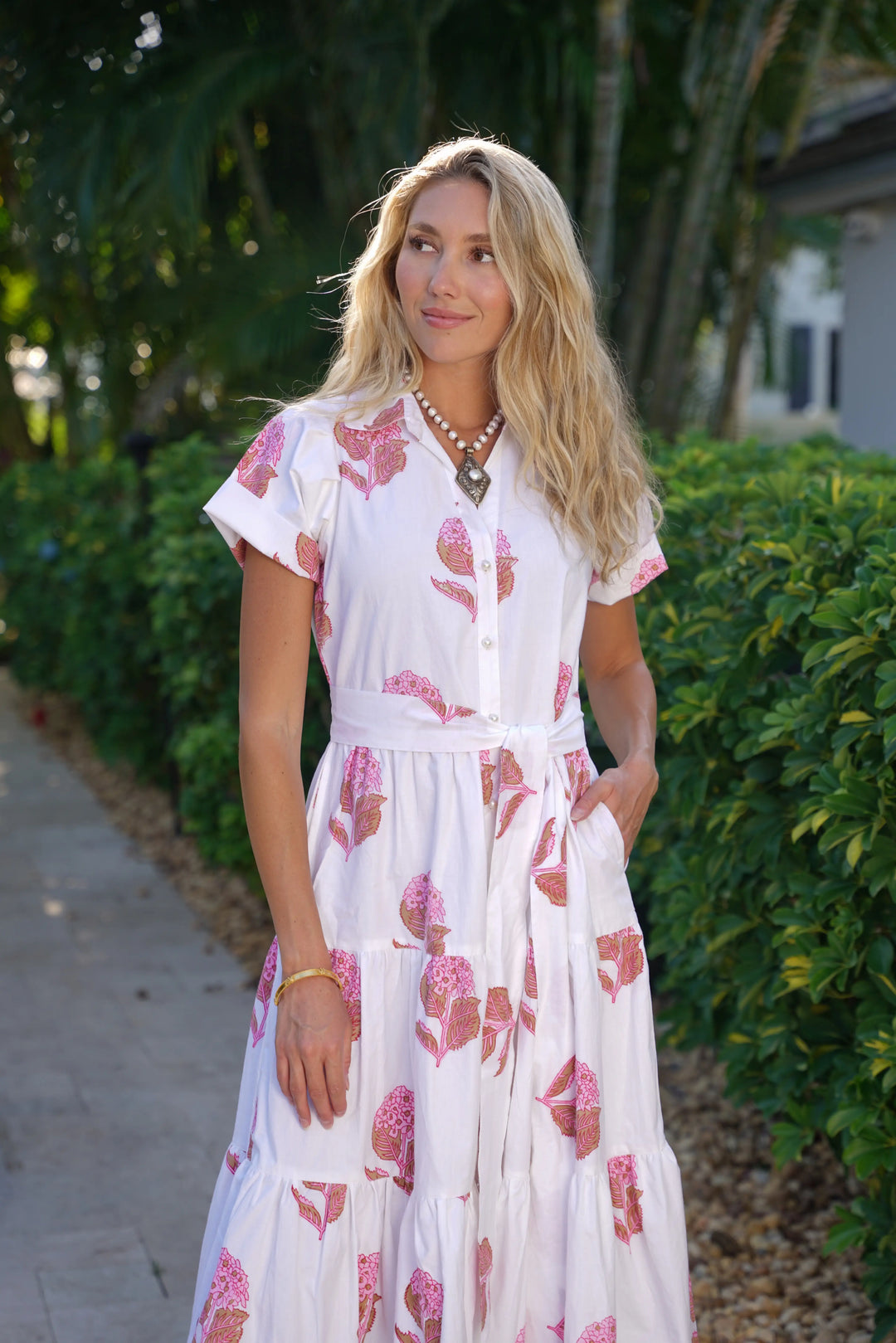 Kristina Dress Hydrangea Pink
