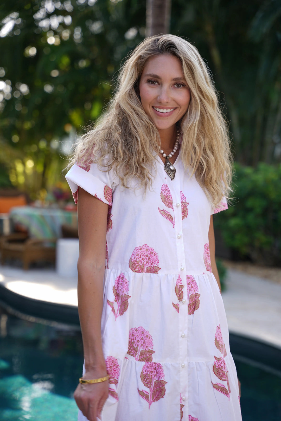 Kristina Dress Hydrangea Pink