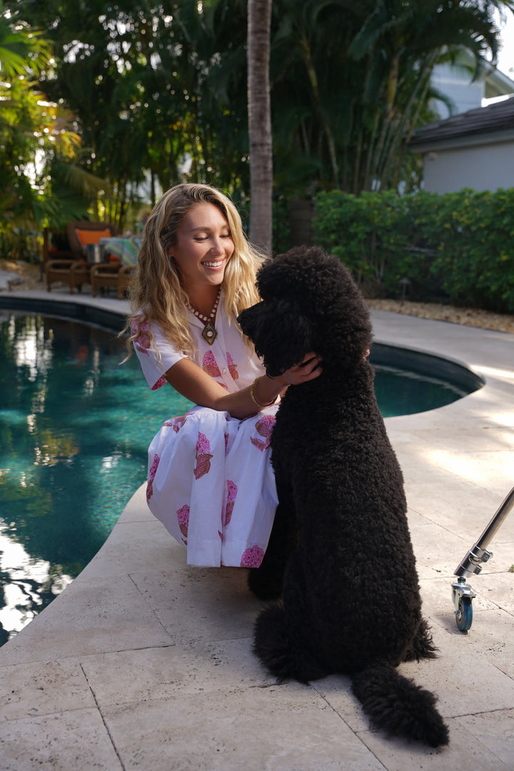 Kristina Dress Hydrangea Pink