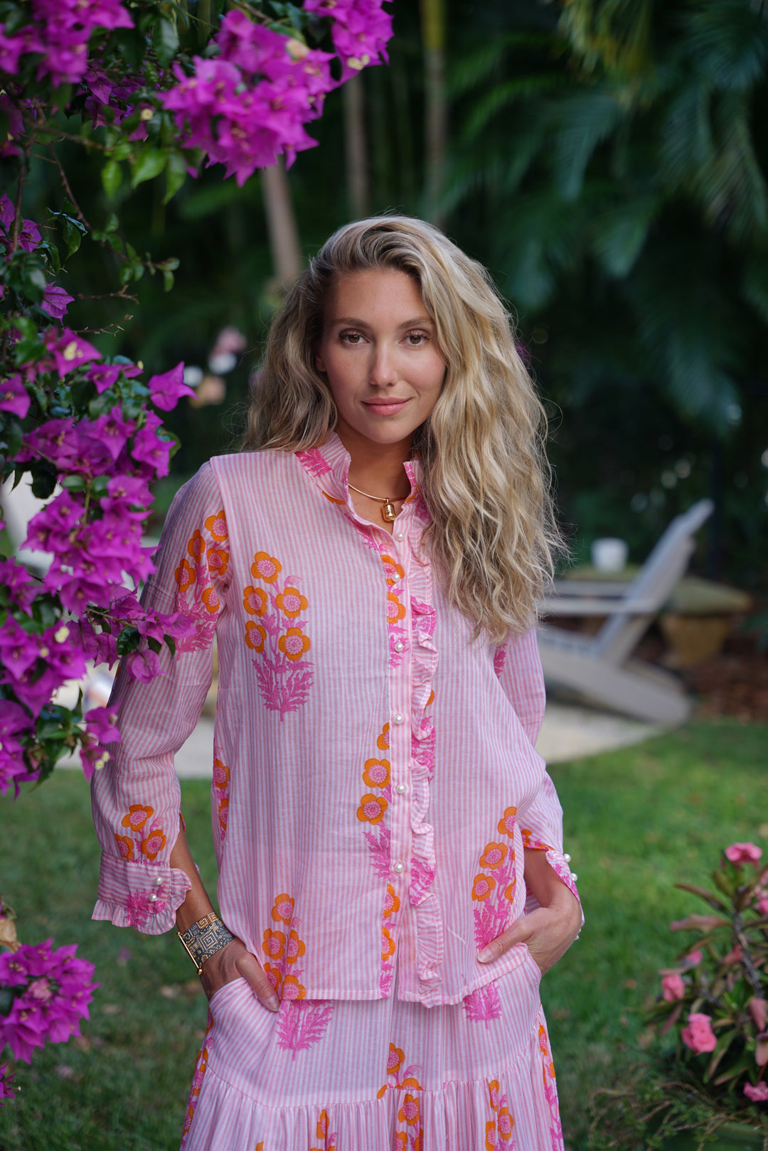 Scarlett Top Bouquet Pink