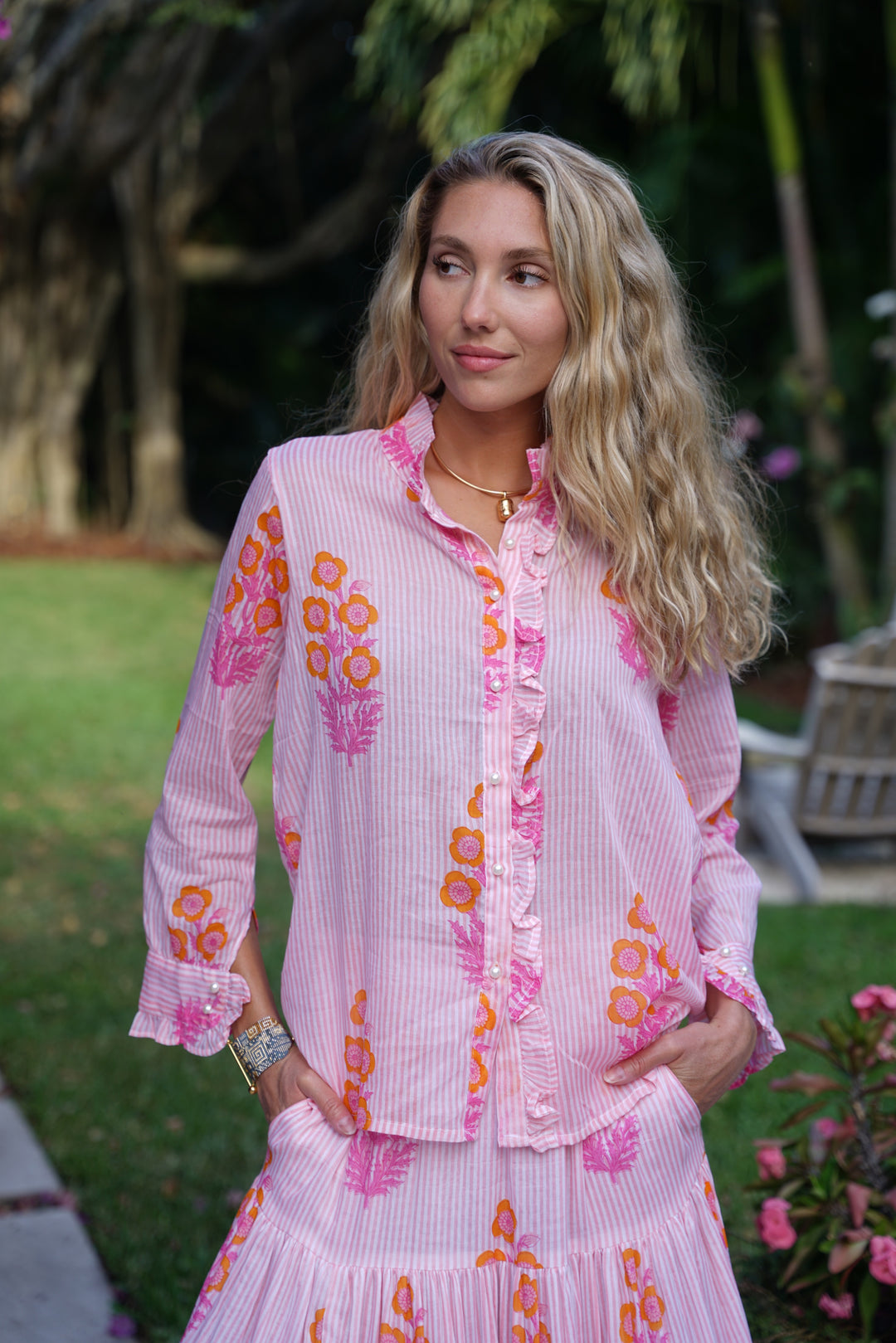 Scarlett Top Bouquet Pink