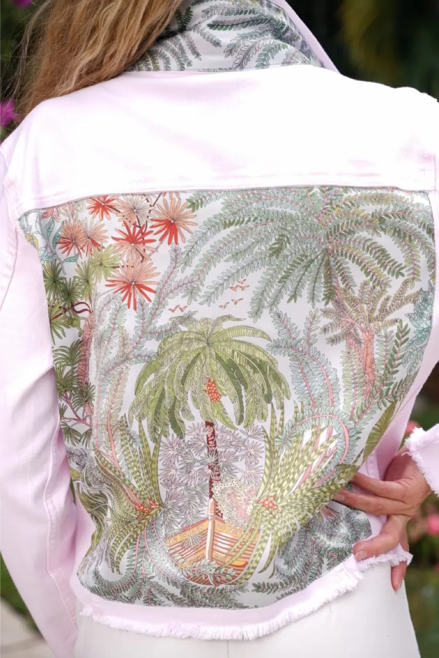 The Pink Denim Jacket / Tropical Capri