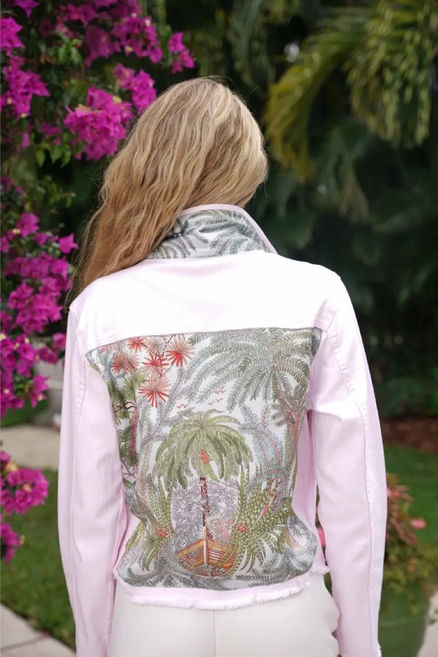 The Pink Denim Jacket / Tropical Capri
