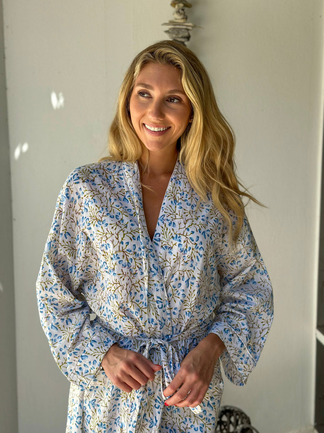 Kimono (Long) Blossom Blue