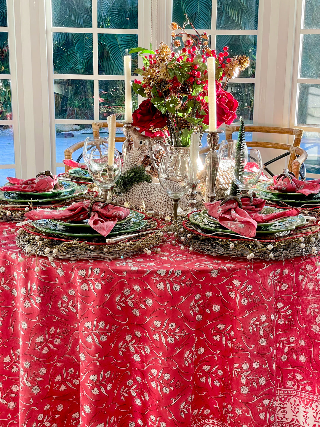The Nantucket Red Tablecloth