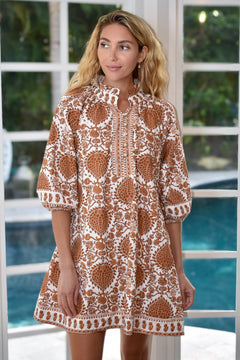 Claire Dress Tobacco Leaf Mocha