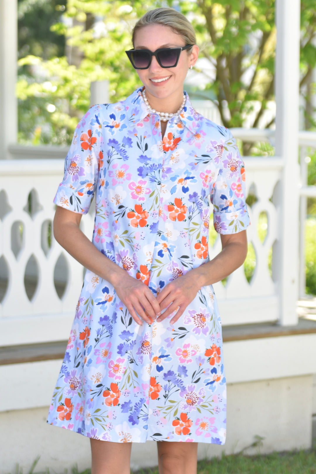 Charlize Dress English Flowers