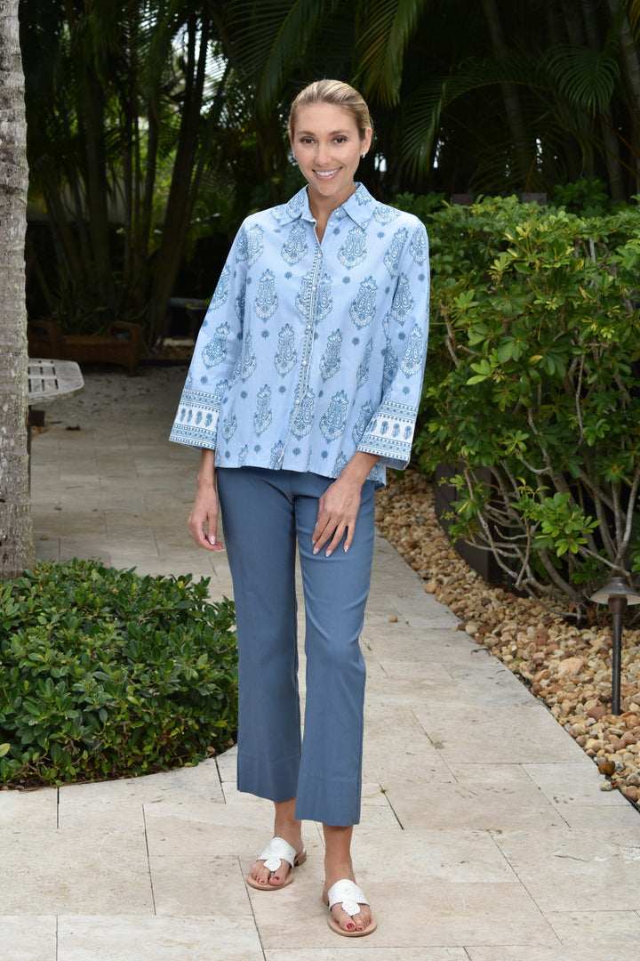Boho Shirt Bubble Yum Blue
