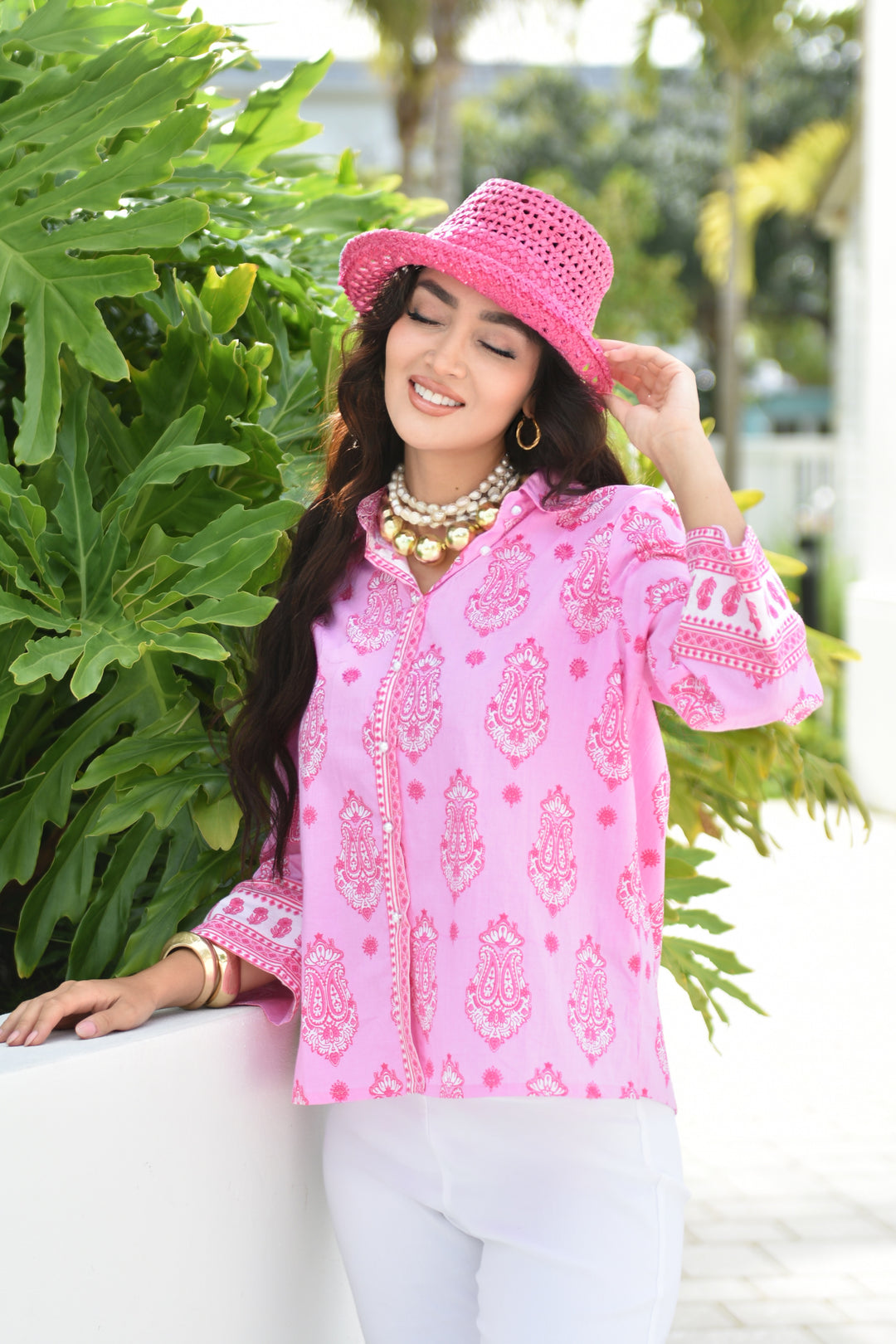 Boho Shirt Bubble Yum Pink
