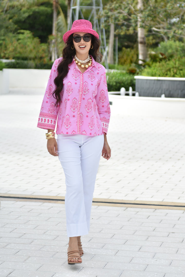 Boho Shirt Bubble Yum Pink