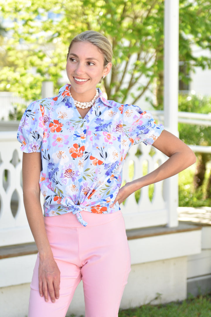 Dar Shirt English Flowers