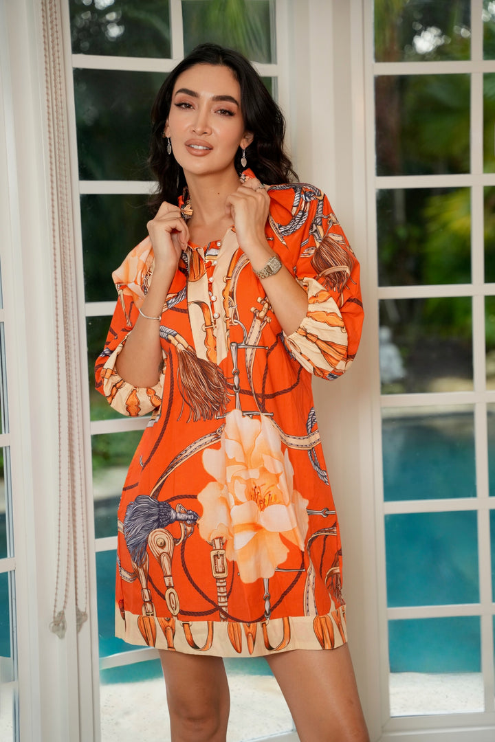 Claire Dress Kentucky Saffron