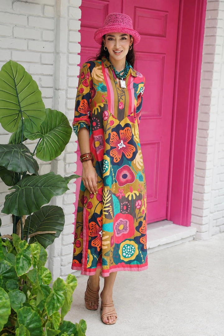 Darviny Kaftan Fall Blossom