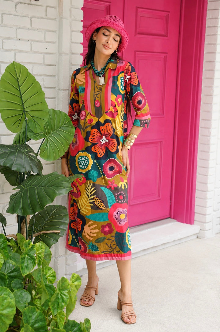Darviny Kaftan Fall Blossom