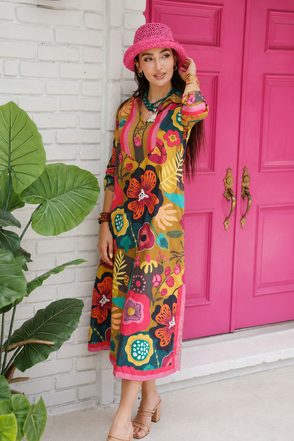 Darviny Kaftan Fall Blossom