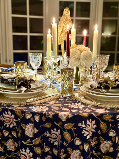 Charleston Blue Tablecloth