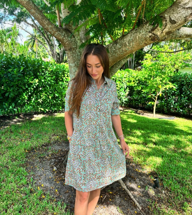 Charlotte Dress Celadon