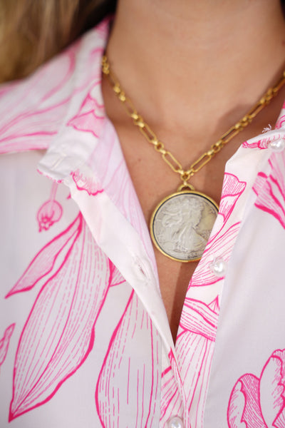 Turn of The Century Coin Necklace