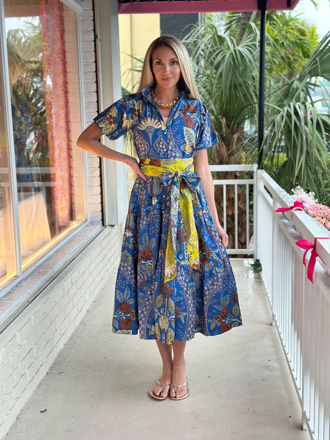 Kristina Dress Blue Floral