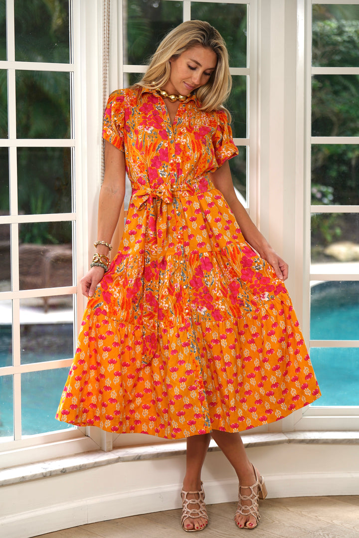 Kristina Dress Spring Gold