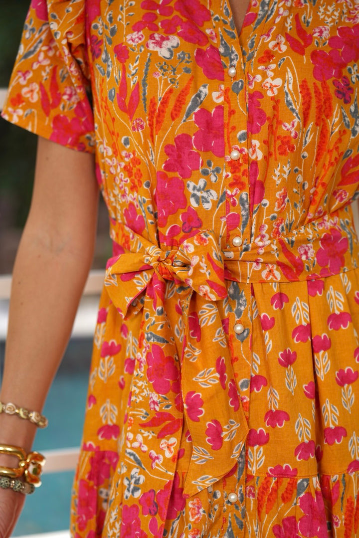 Kristina Dress Spring Gold