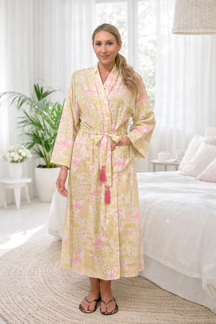 Long Kimono Shanghai Pink