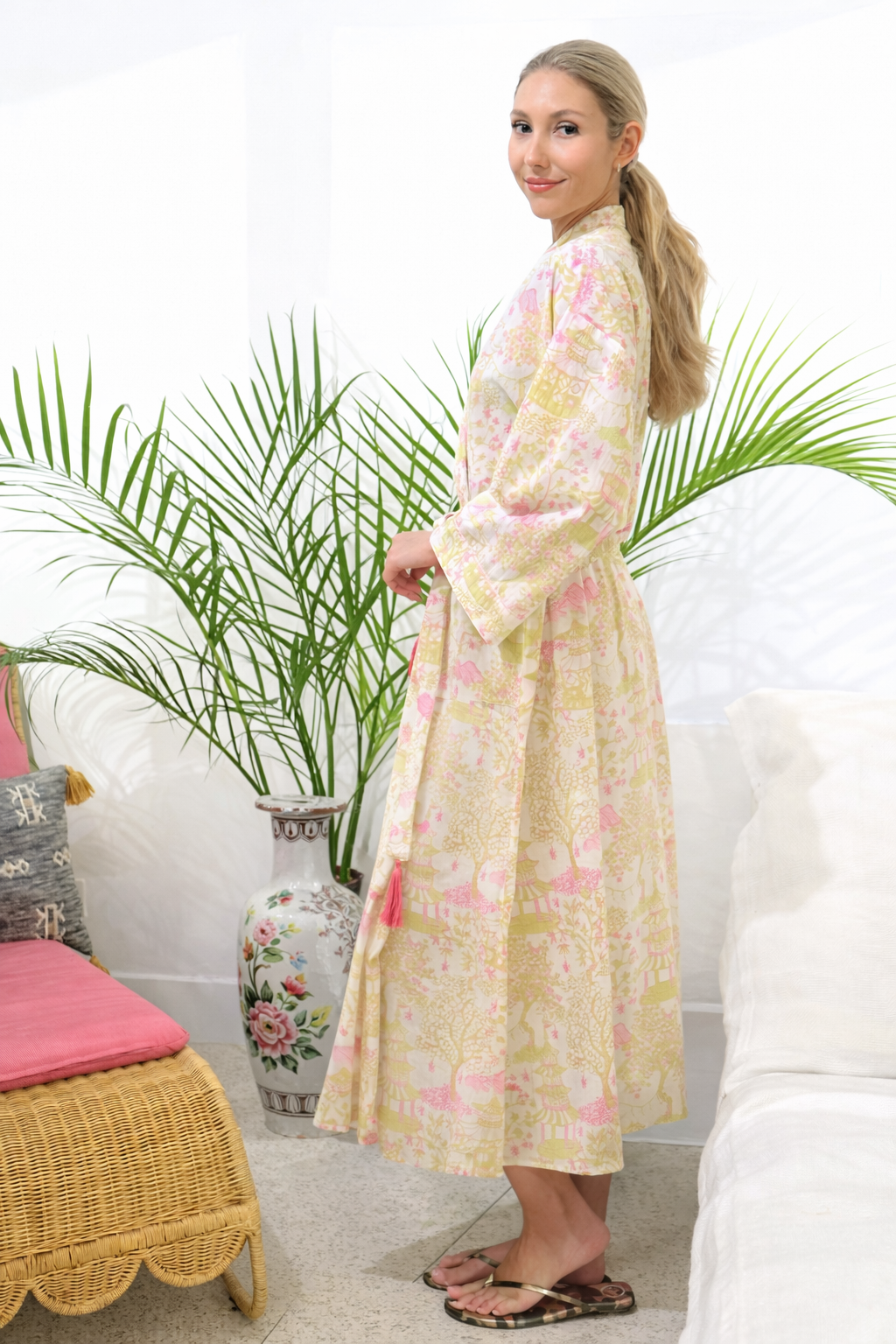 Long Kimono Shanghai Pink