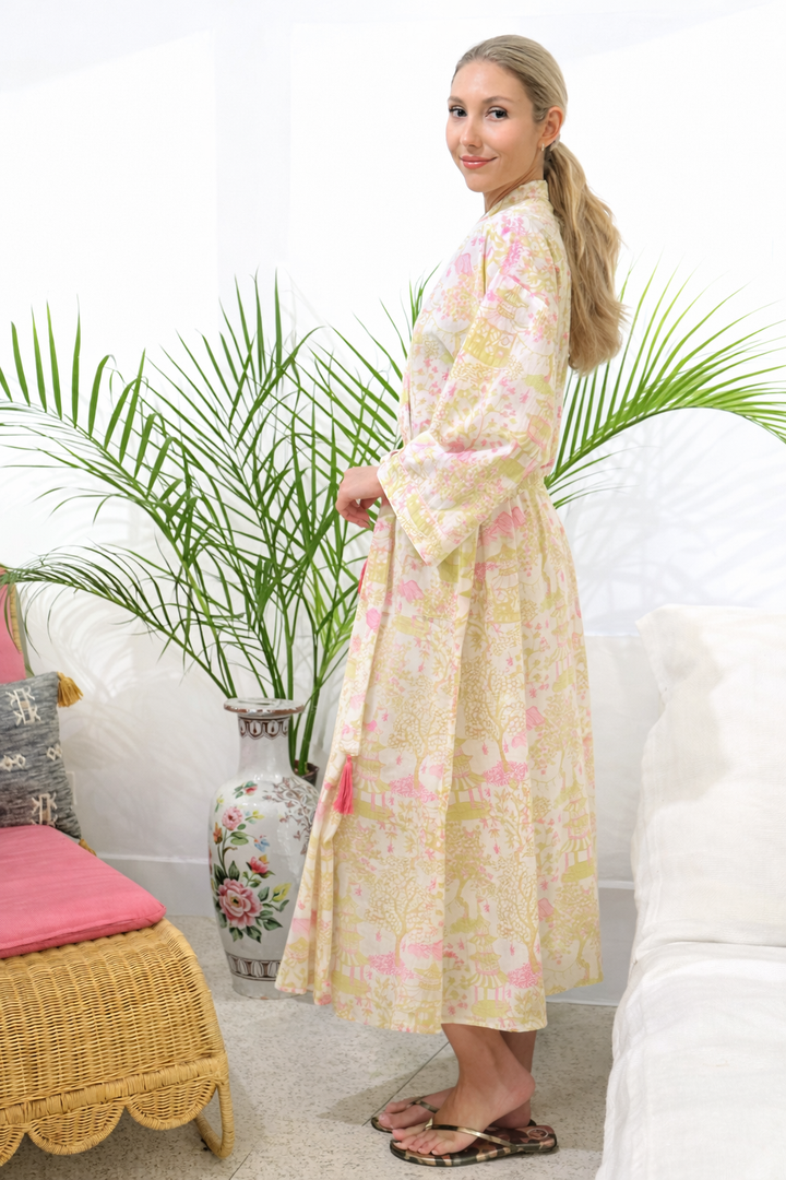Long Kimono Shanghai Pink
