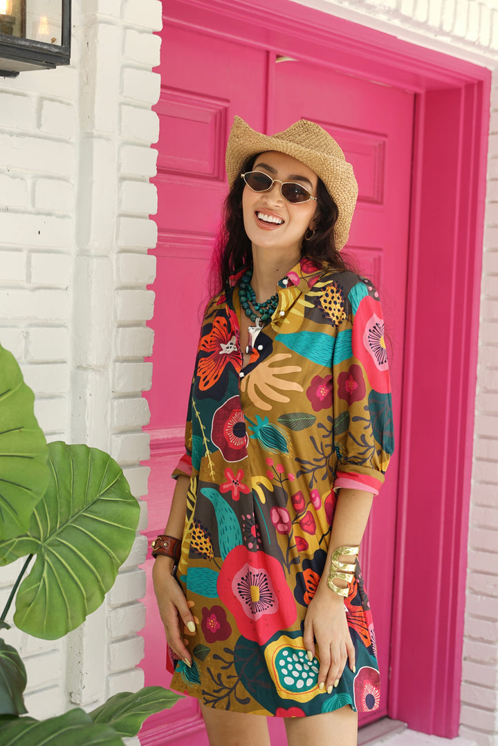 Margaux Dress Fall Blossom