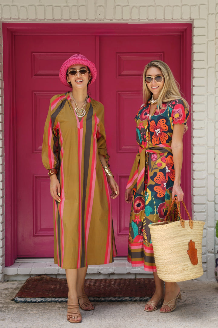 St. Tropez Dress Ember Stripe