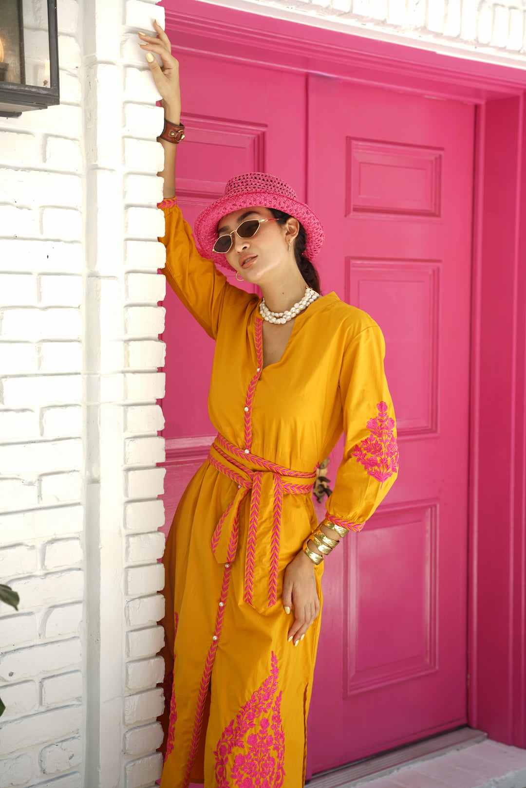 Mykonos Dress Ochre