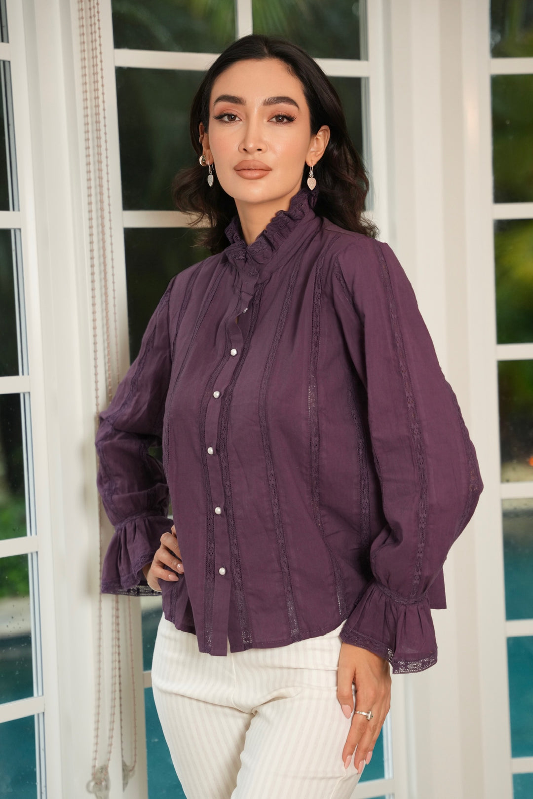 Singapore Shirt Plum