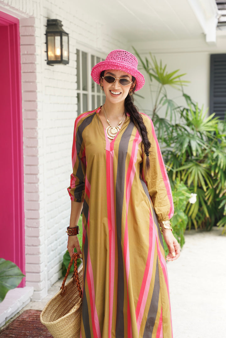 St. Tropez Dress Ember Stripe