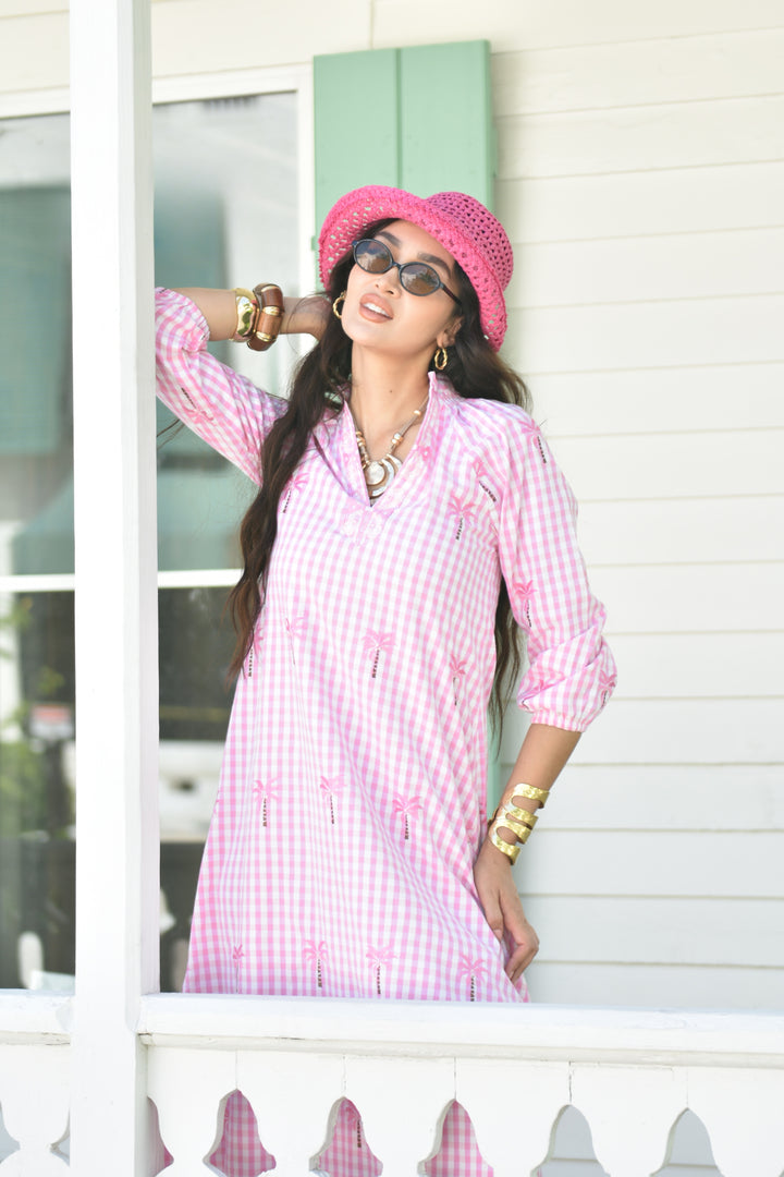 St. Tropez Dress Rosé Palms
